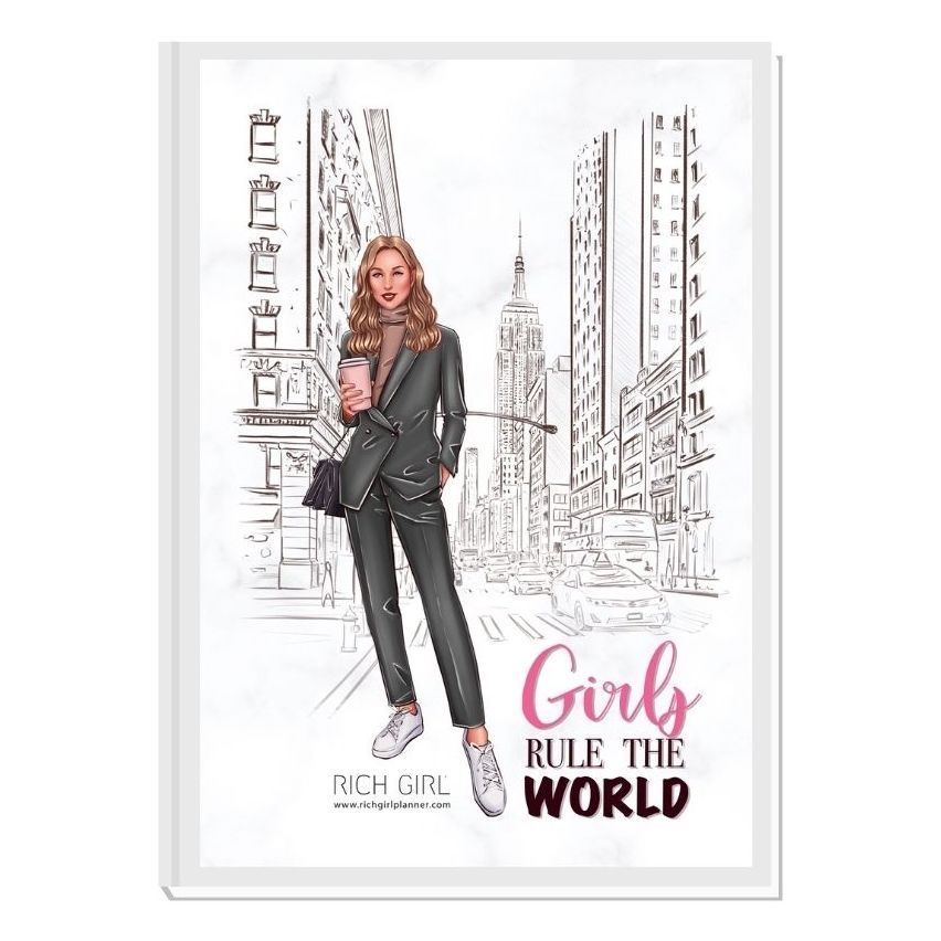 GIRLS RULE THE WORLD 1/ Blond Avatar - финансов RICH GIRL планер 