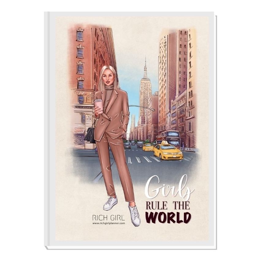 GIRLS RULE THE WORLD 2/ Blond Avatar - финансов RICH GIRL планер 